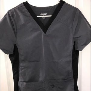 COPY - Scrubstar scrub set gray/grey black yoga p…